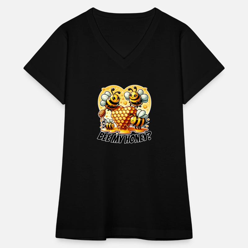 Cute Bees and Honeycomb