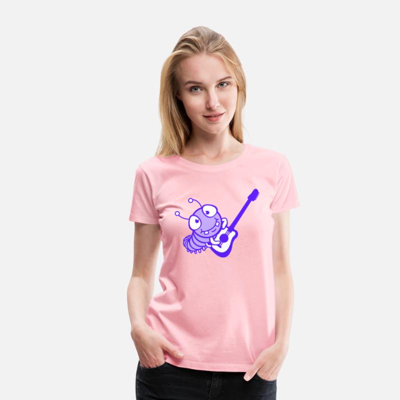 Cute Caterpillar Plays Guitar Bass Party Guitarist