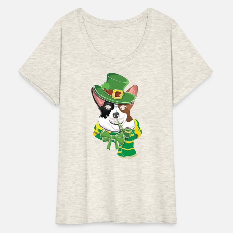 Cute Irish Corgi Happy Saint Patrick Day