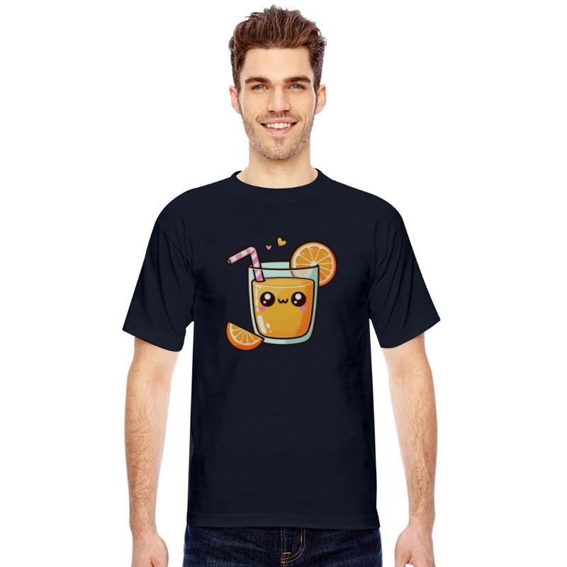 Cute Orange Juice Glass Cartoon