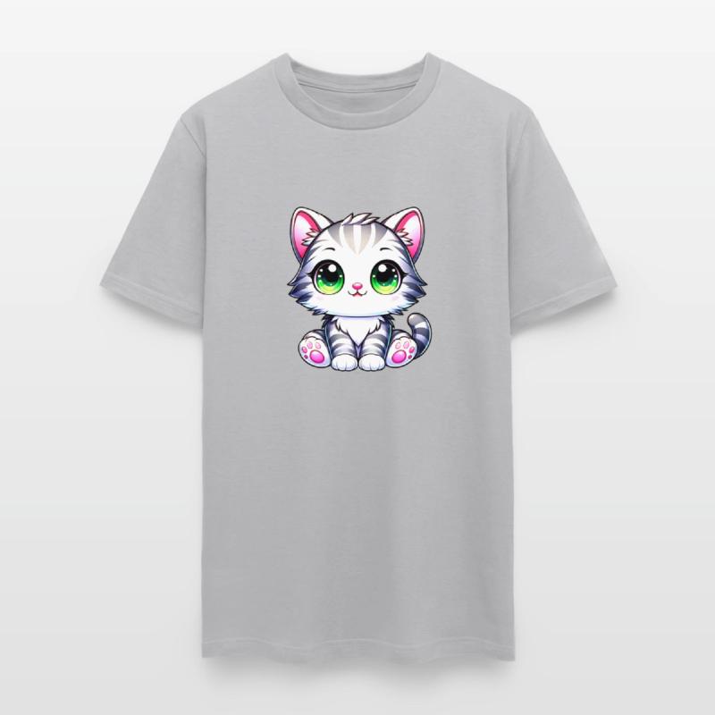 Cute Tabby Kitten with Green Eyes