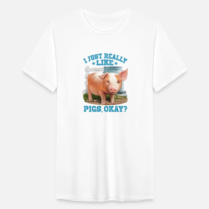 Cute Young Pig Farm Motive