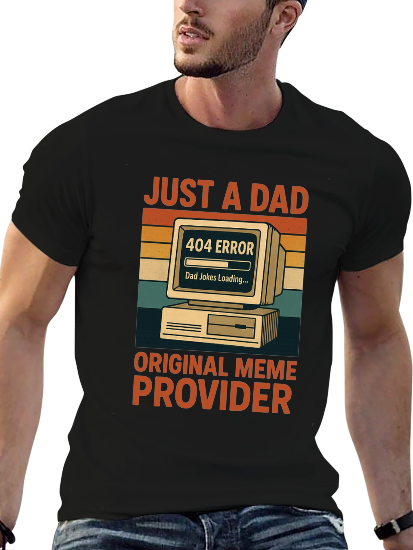 Just a Dad: 404 Error Meme T-Shirt