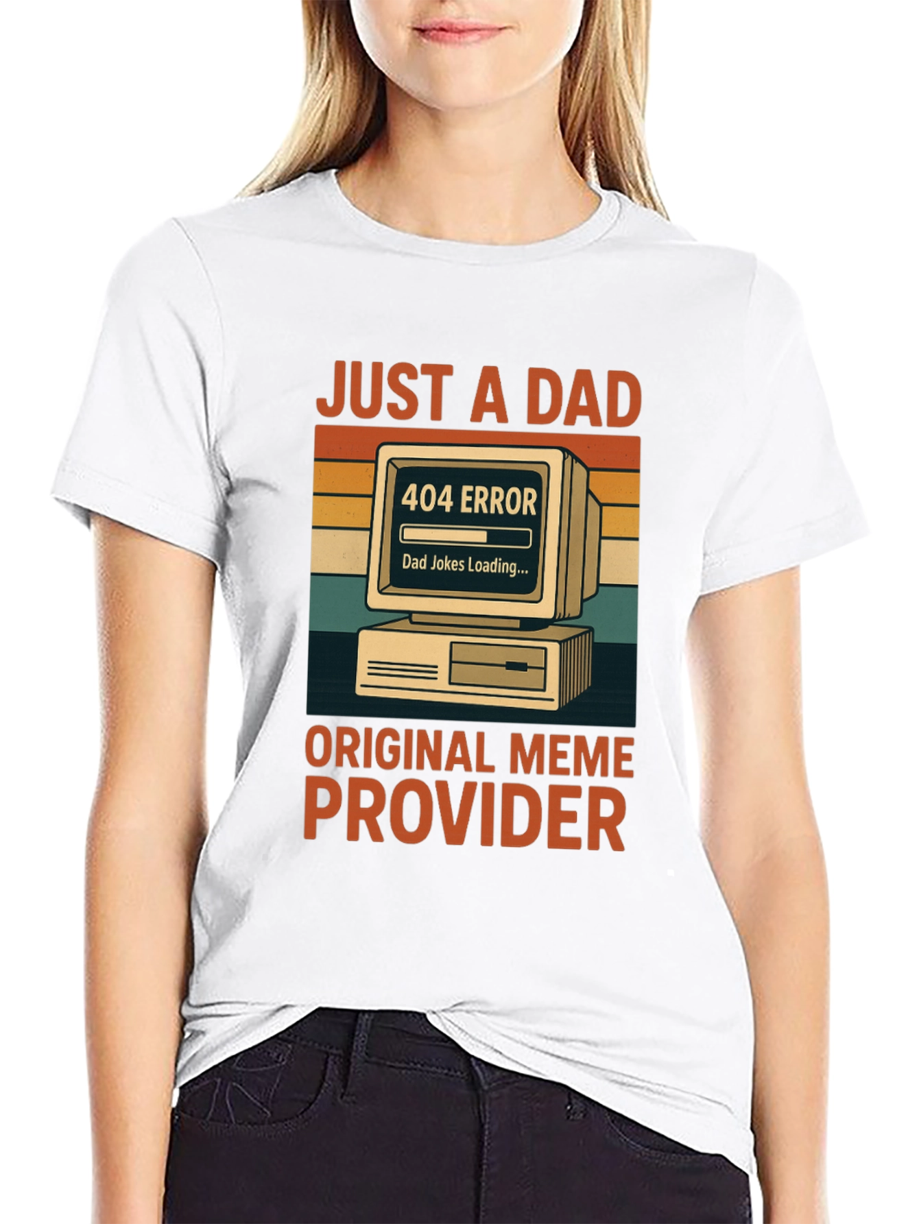 Just a Dad: 404 Error Meme T-Shirt
