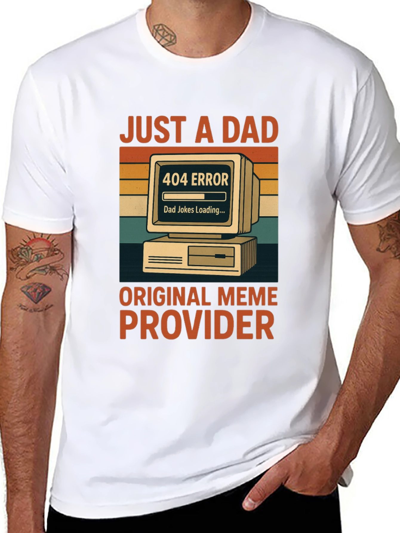 Just a Dad: 404 Error Meme T-Shirt