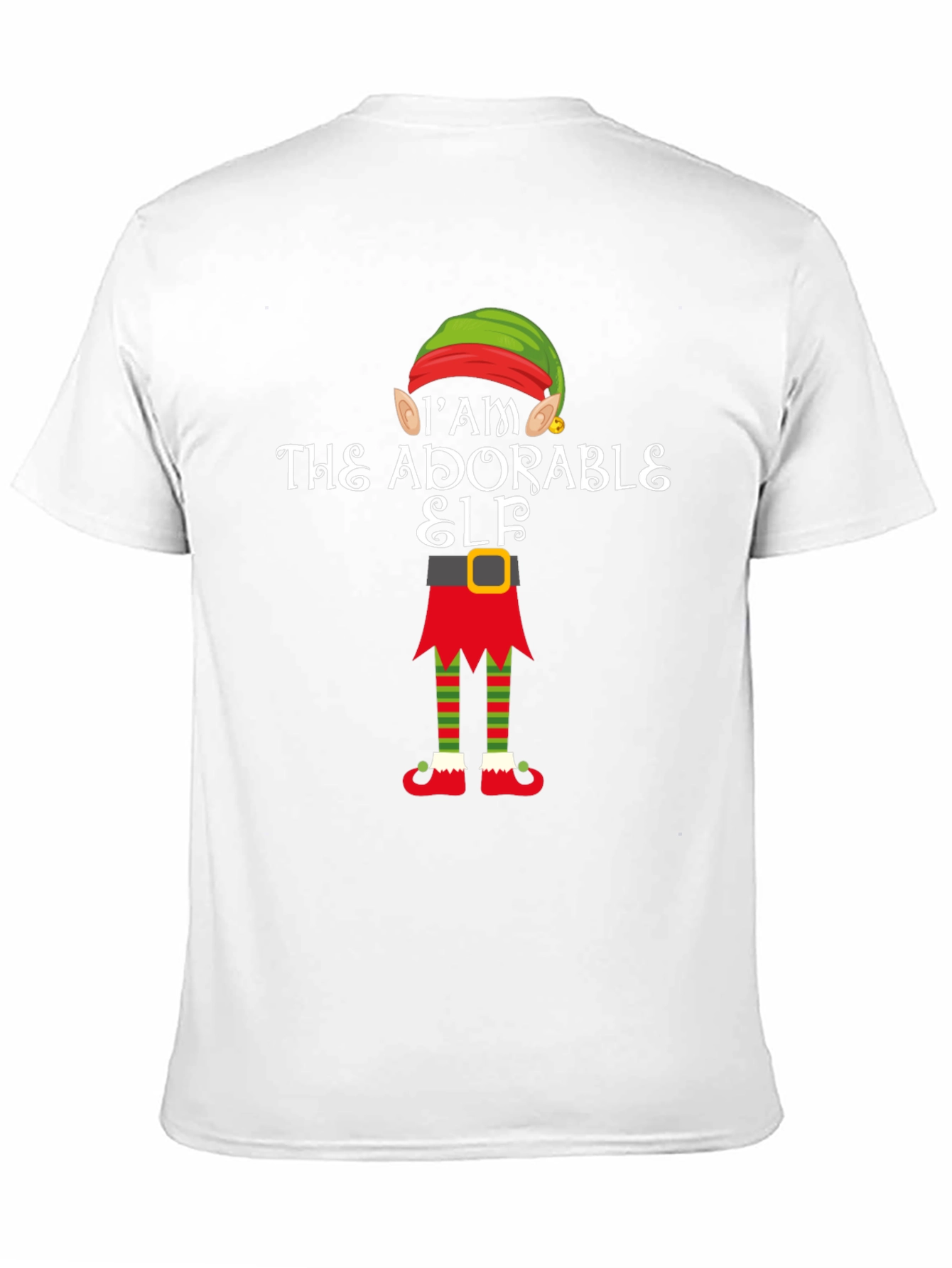 Adorable Elf Graphic Tee - Christmas Holiday Shirt