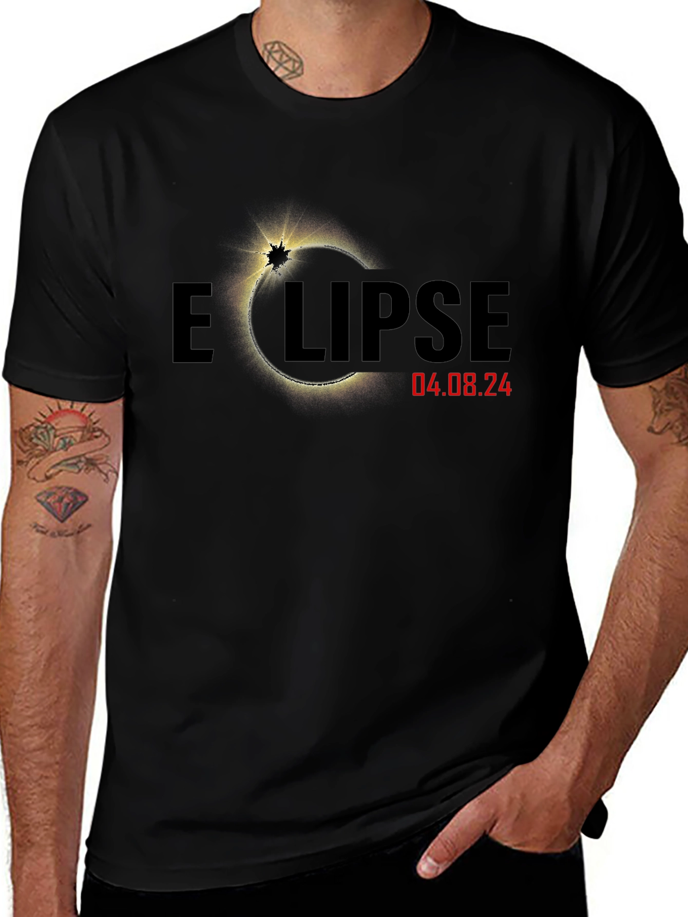 Eclipse 2024 Total Solar Event T-Shirt