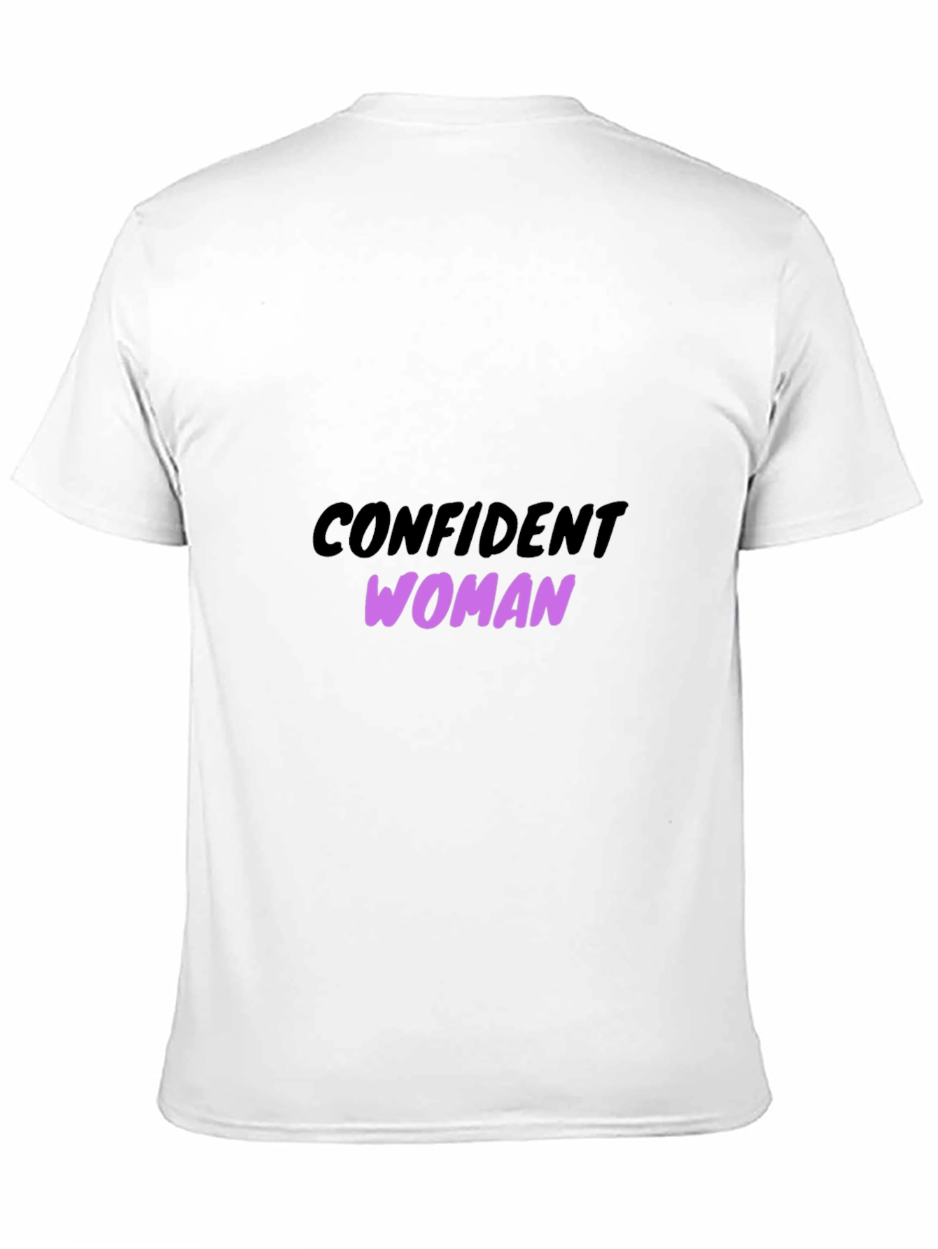 Confident Woman Graphic Tee - Black Cotton T-Shirt