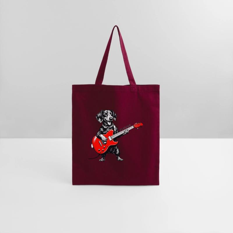 Dachshund Playing Guitar Funny Rock and Roll Dog