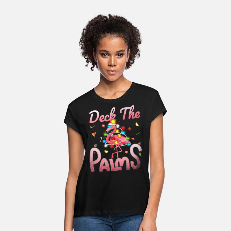 Deck The Palms Merry Flamingo Christmas Lights