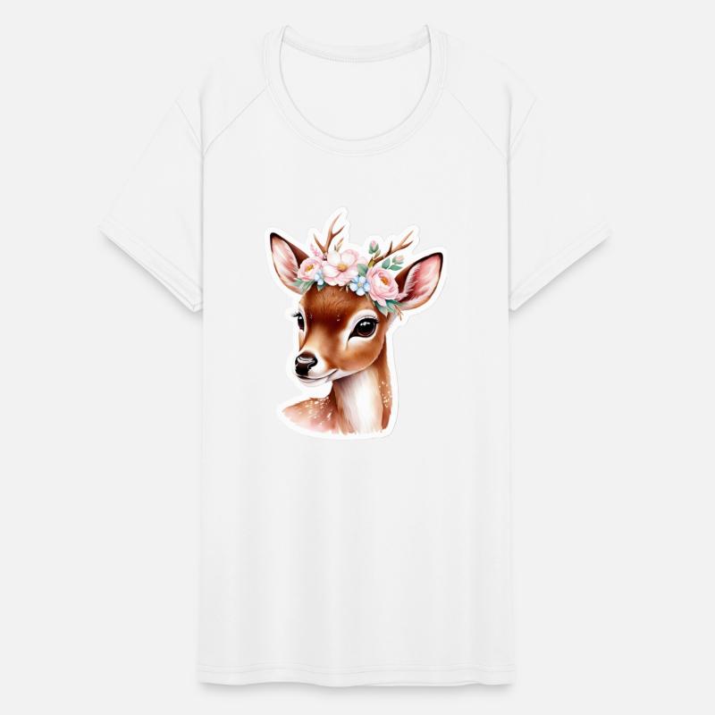 deer with flower