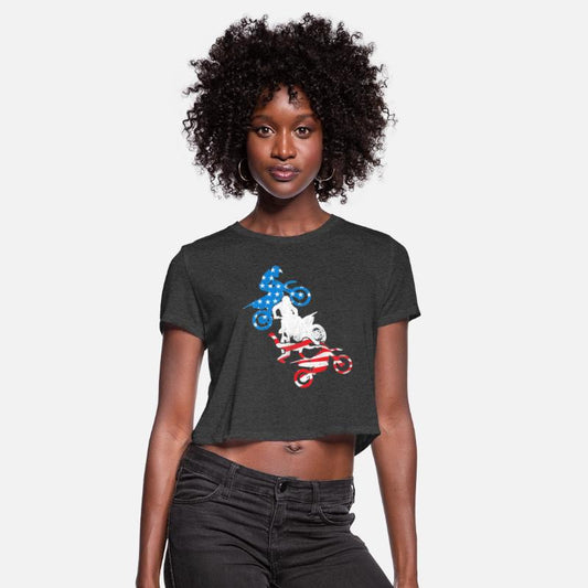 Dirt Bike Rider Blue White Red