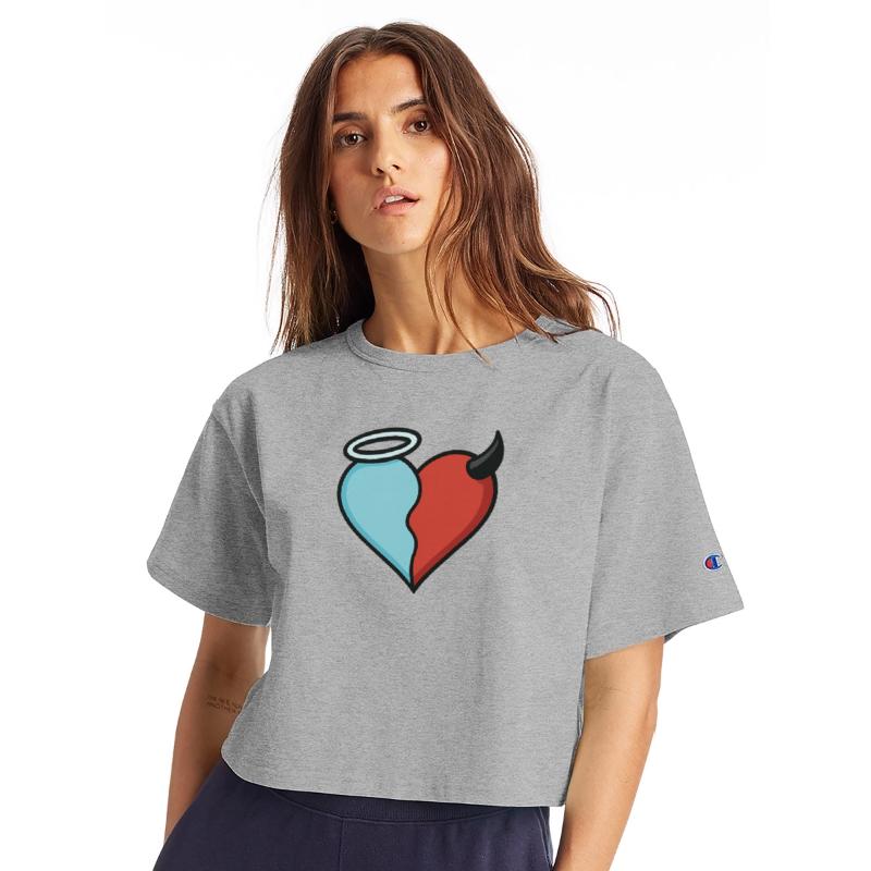 Divided Heart Good and Evil Contrast Angel, Devil