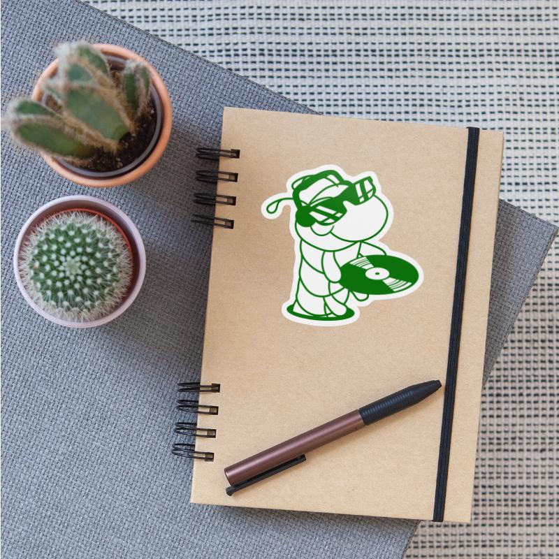 DJ Caterpillar Sunglasses Mixer Music Record Party