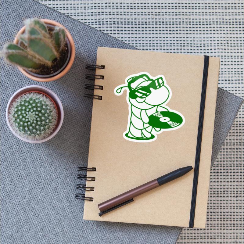 DJ Caterpillar Sunglasses Mixer Music Record Party