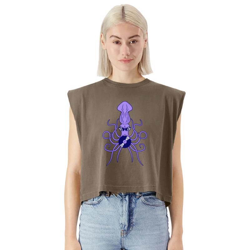 DJ Octopus Kraken Giant Squid Music Record Party