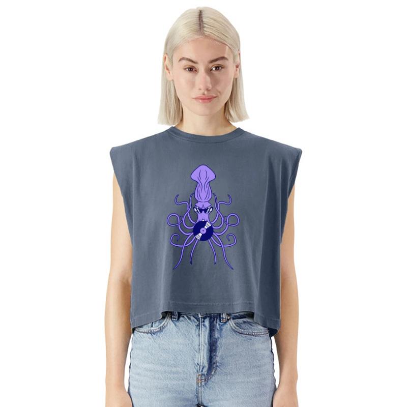 DJ Octopus Kraken Giant Squid Music Record Party