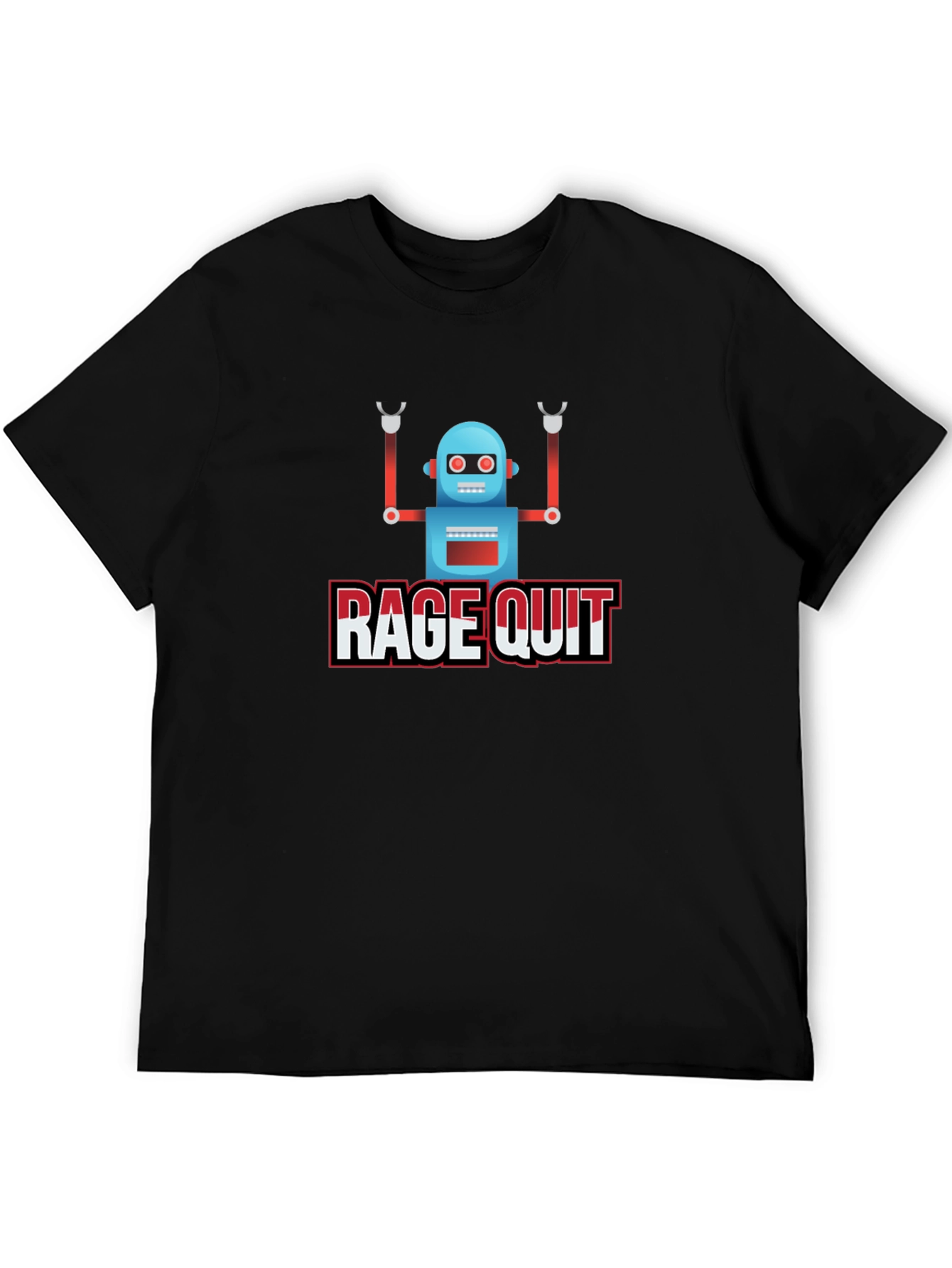Rage Quit Robot Graphic Tee - Gamer T-Shirt