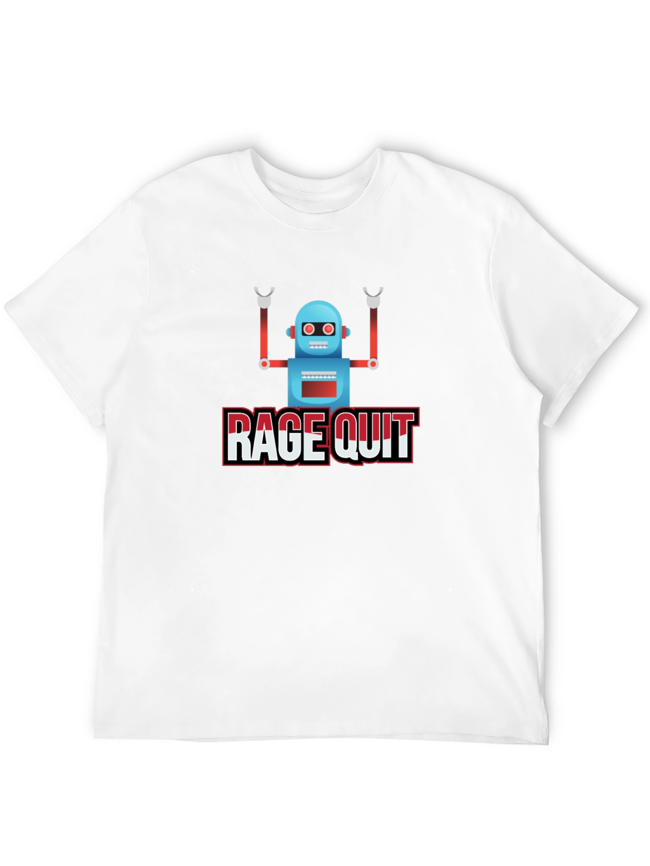 Rage Quit Robot Graphic Tee - Gamer T-Shirt