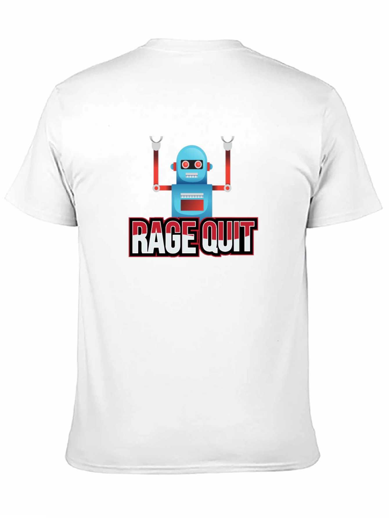Rage Quit Robot Graphic Tee - Gamer T-Shirt