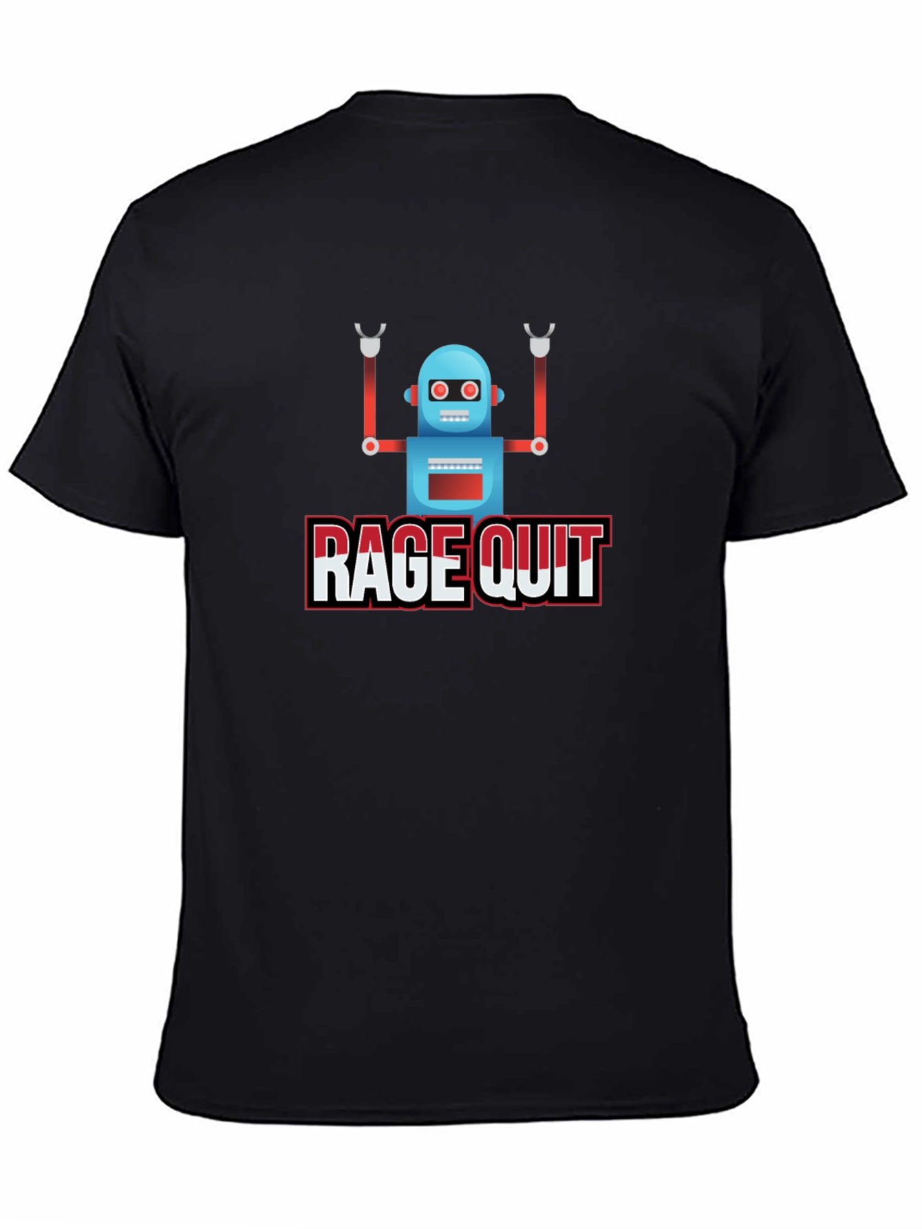 Rage Quit Robot Graphic Tee - Gamer T-Shirt