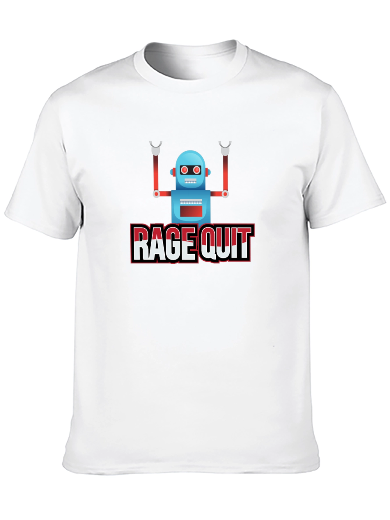 Rage Quit Robot Graphic Tee - Gamer T-Shirt