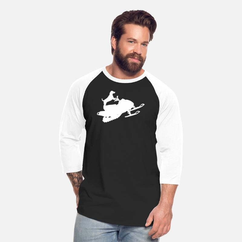 Dog Riding Snowmobile Winter