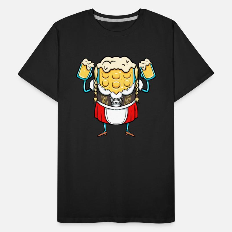 Drinking Beer Mug In Bavarian Costume Beer