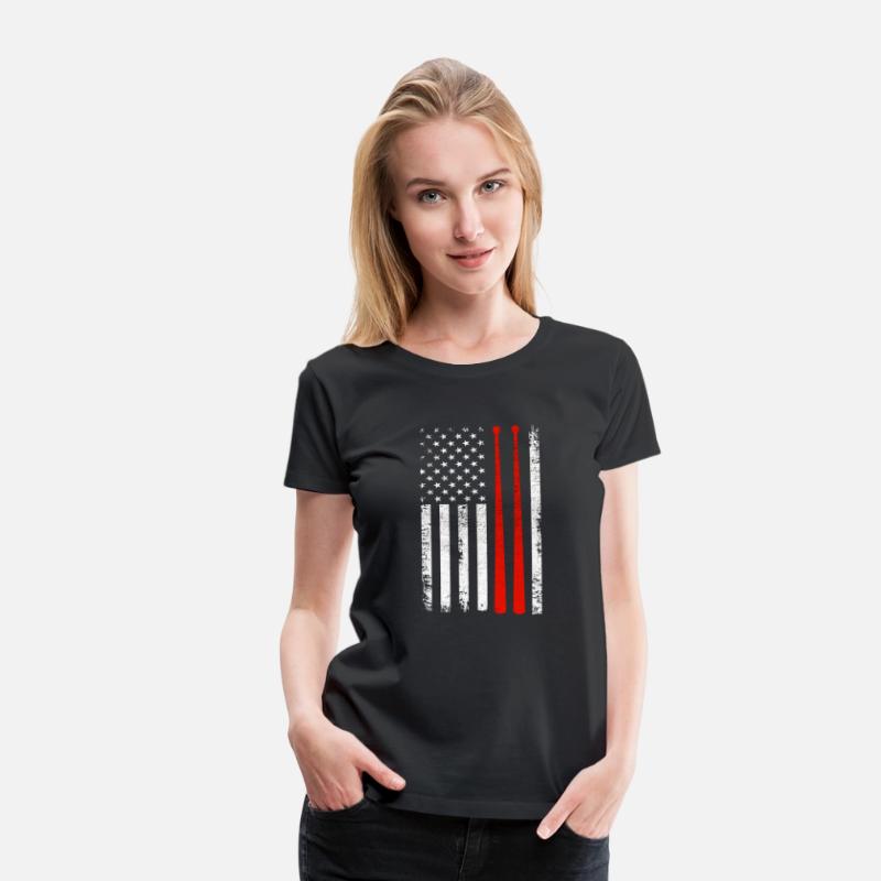 Drum Sticks On A Vintage American Flag For