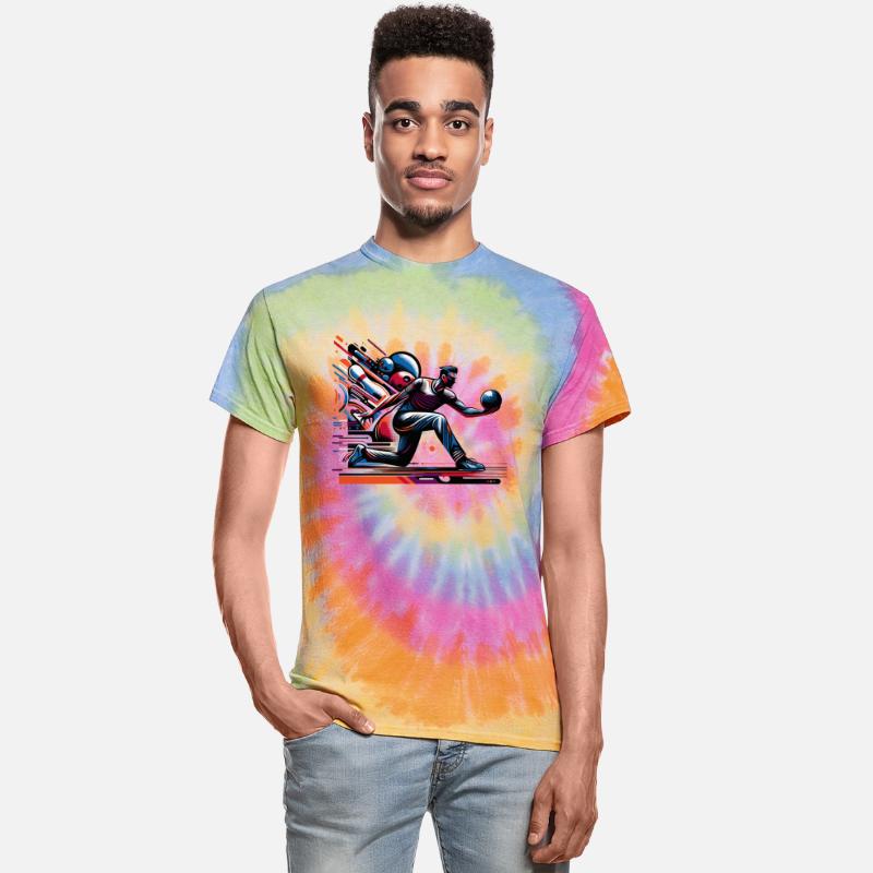 Dynamic, colorful bowlers in action