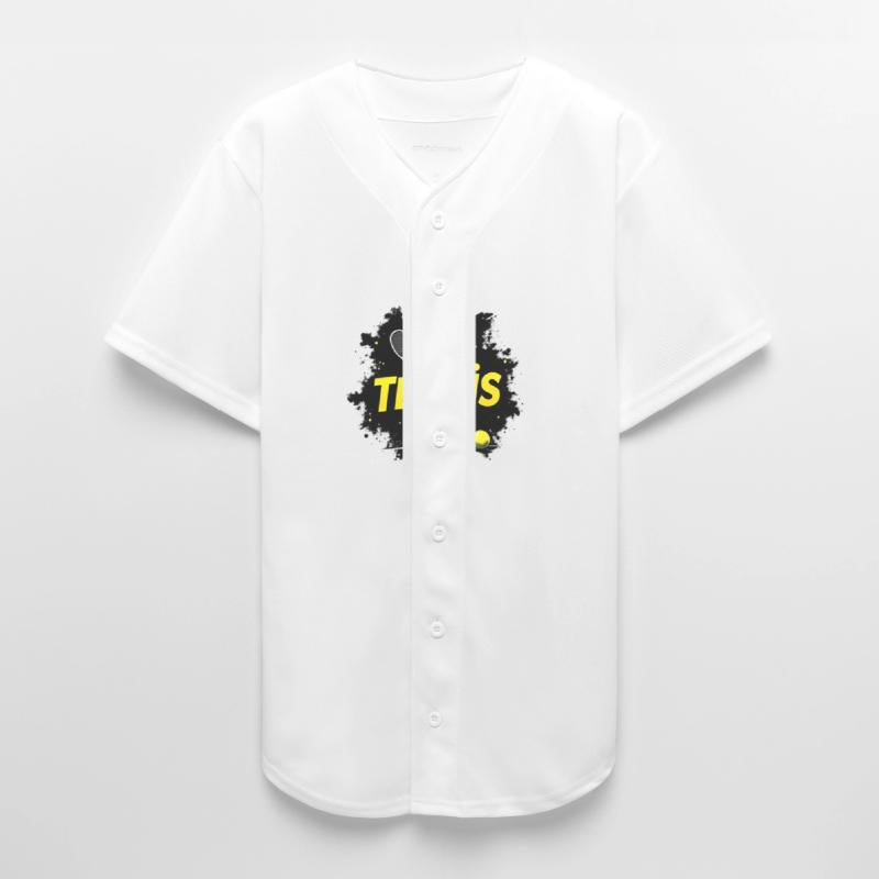 Dynamic Tennis Silhouette with Bold Text