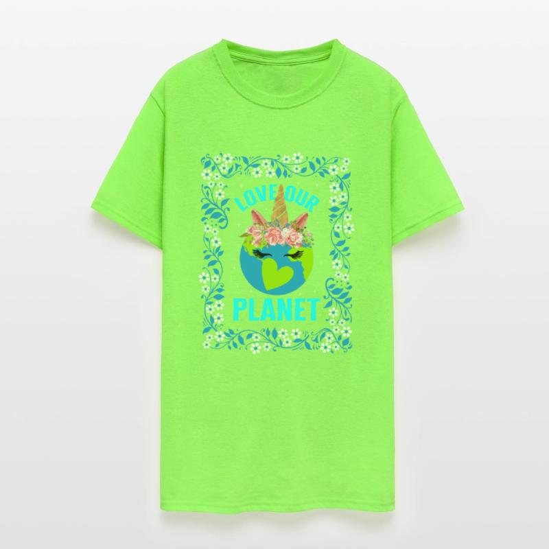 Earth Shirt, Love Our Planet Unicorn Earth Tee,