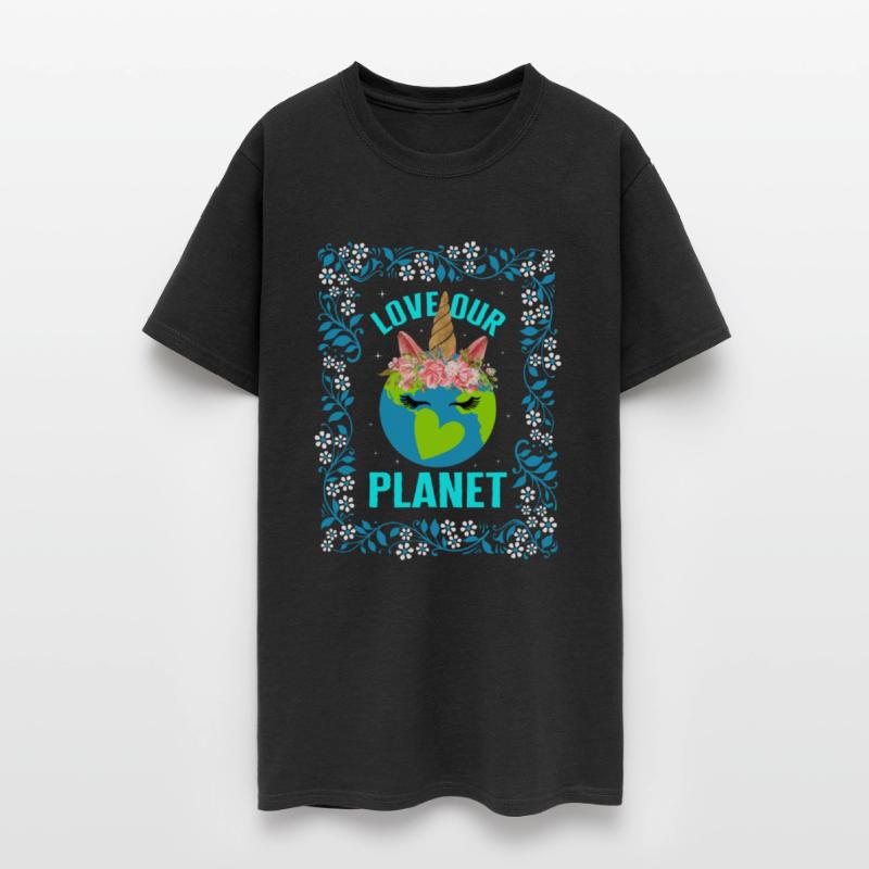Earth Shirt, Love Our Planet Unicorn Earth Tee,