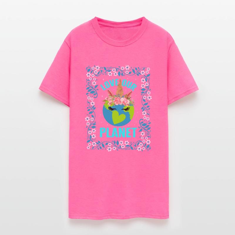 Earth Shirt, Love Our Planet Unicorn Earth Tee,