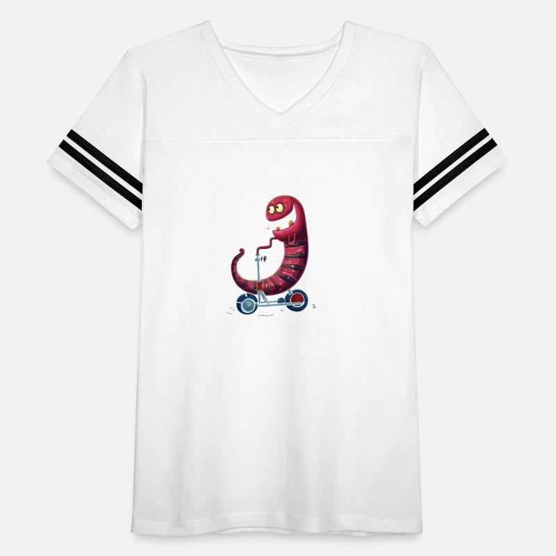 Earthworm Kick Scooter Rider Racer Worm Kawaii