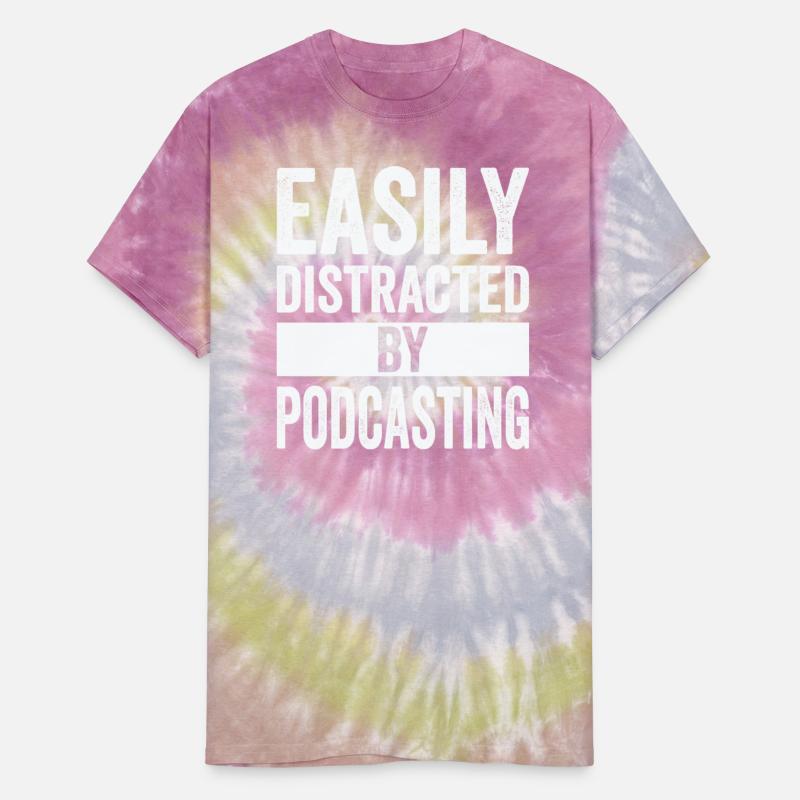 Easily Distracted By Podcasting Lover Funny