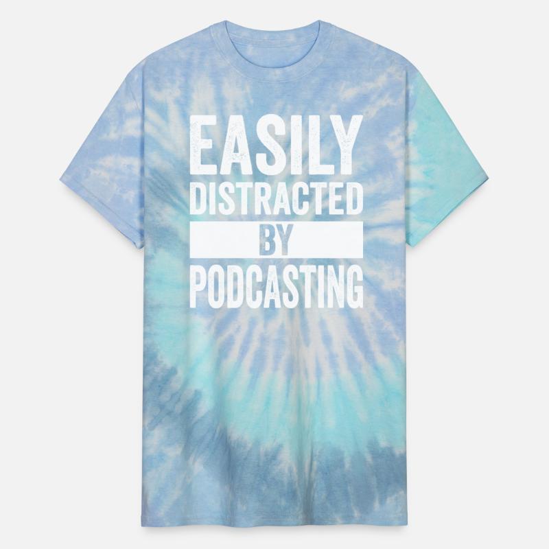 Easily Distracted By Podcasting Lover Funny