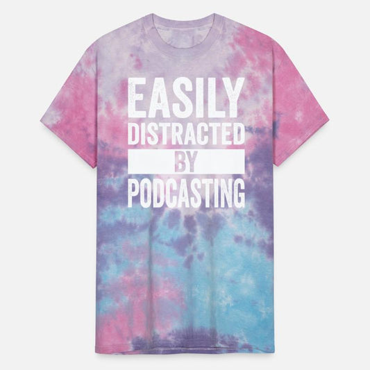 Easily Distracted By Podcasting Lover Funny