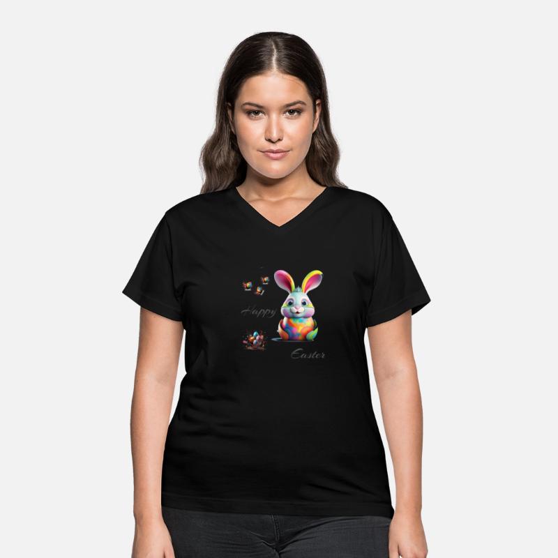 Easter bunny Happy easter Colored eggs