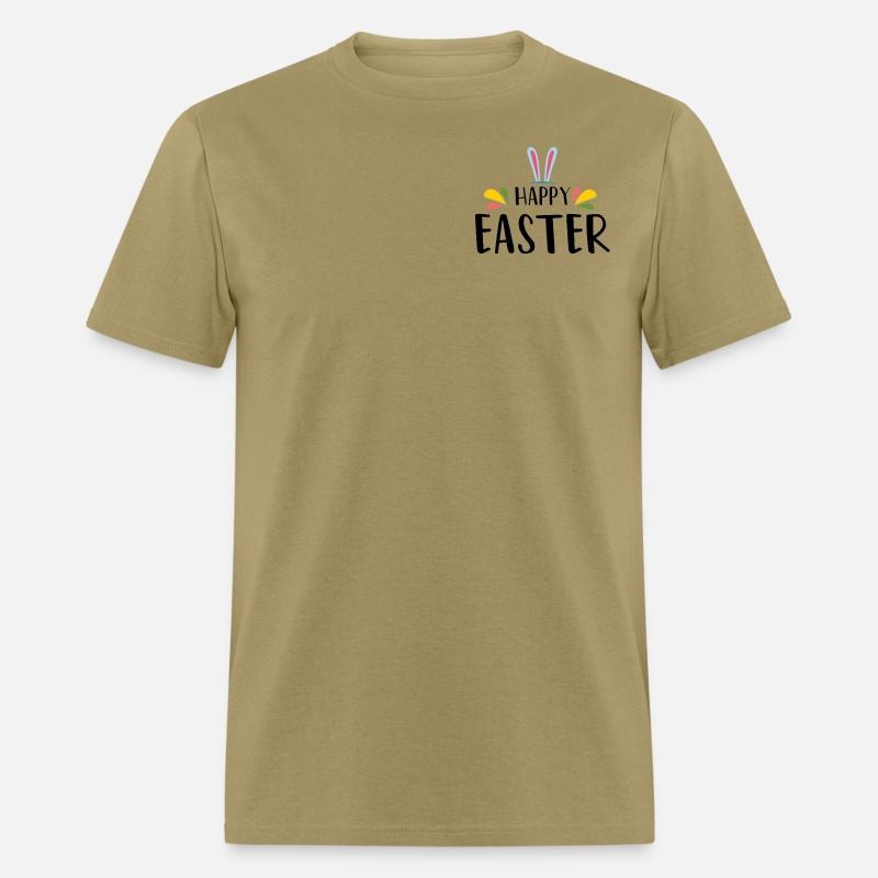 Easter shirt with happy easter and easter bunny