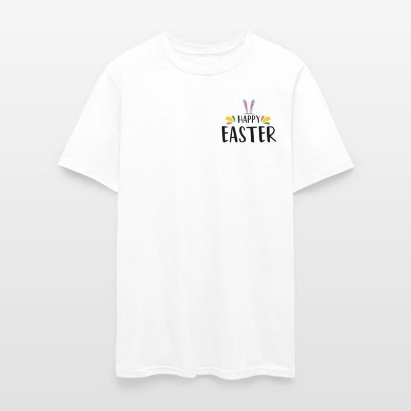 Easter shirt with happy easter and easter bunny