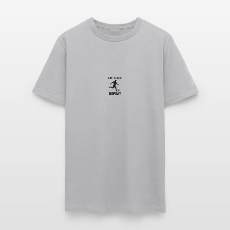 Eat. Sleep. Football. Repeat – Soccer Player Silho