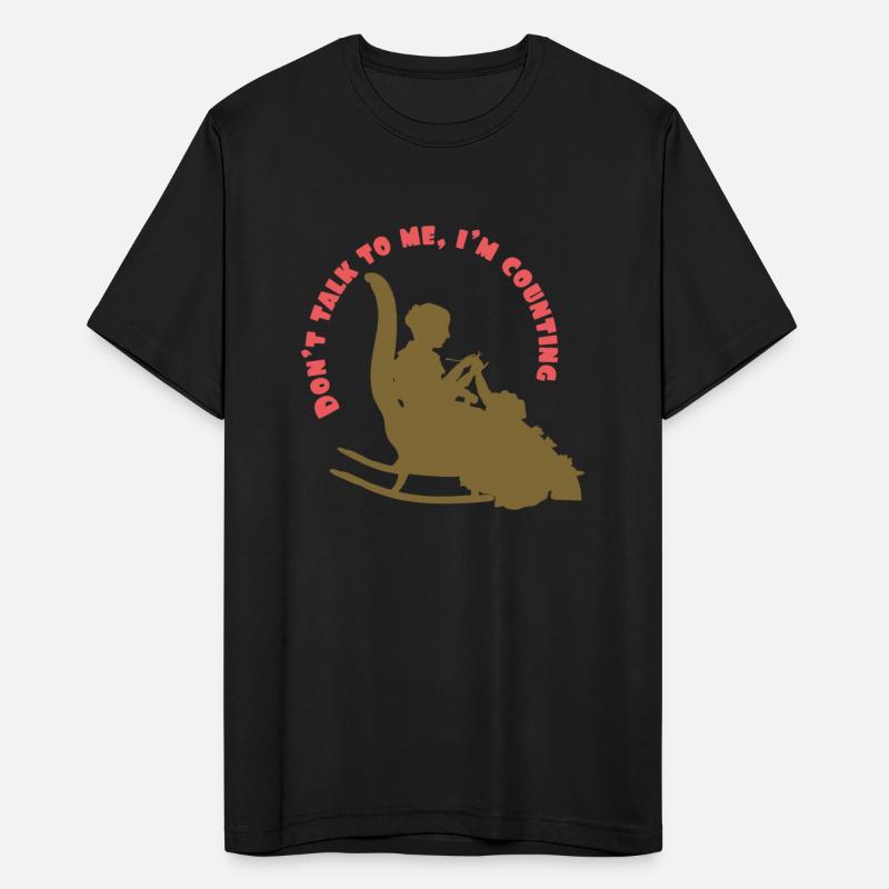 Elderly woman knits on a rocking chair