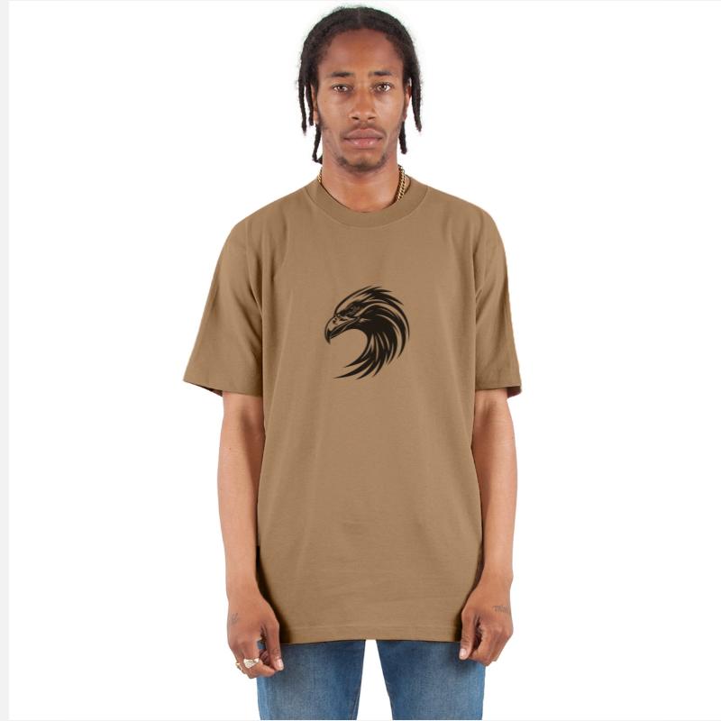 Elegant Tribal Eagle Logo In Tattoo Style