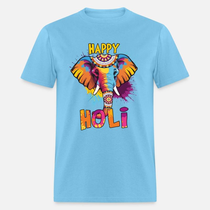 Elephant Holi Hindu Spring Festival Of Colors