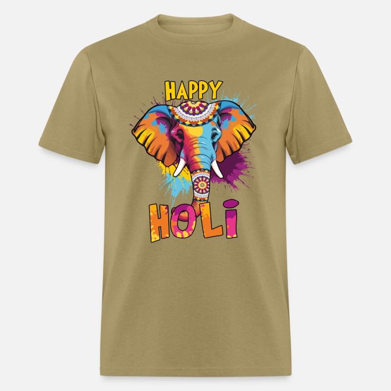 Elephant Holi Hindu Spring Festival Of Colors