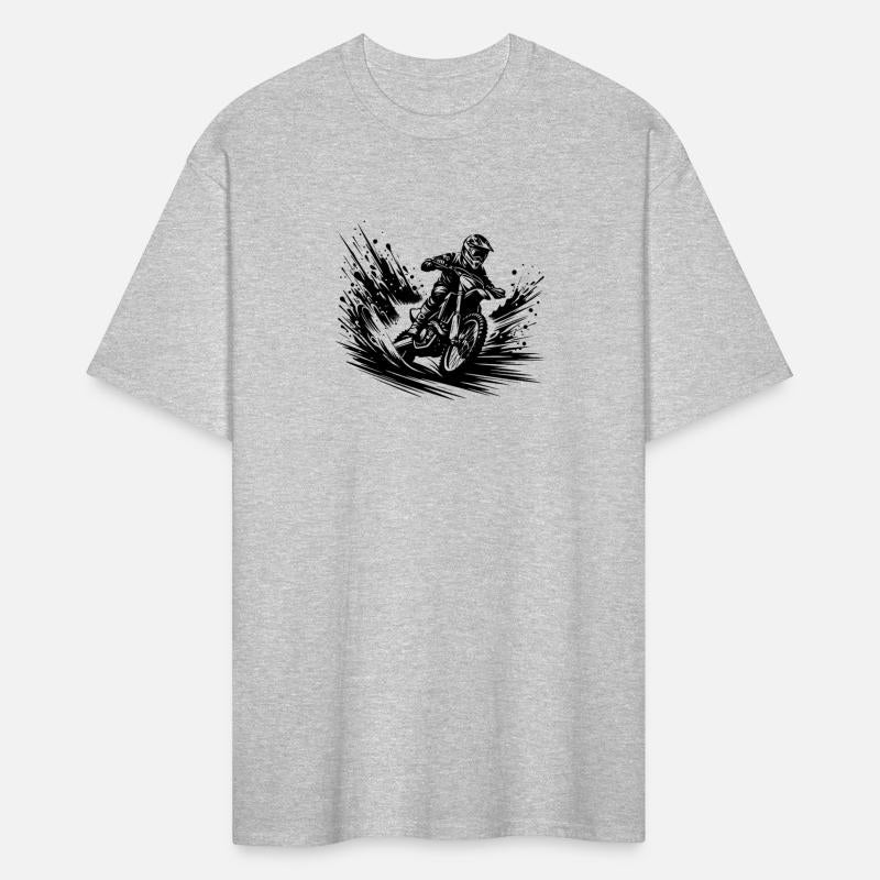 Enduro Machine With Clouds Of Dust On The Track