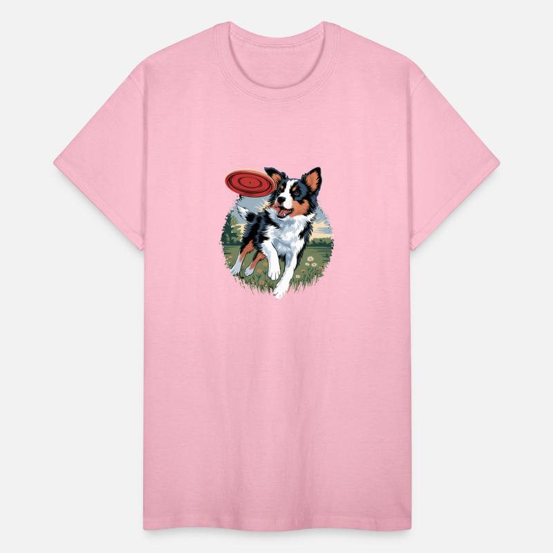 Energetic Dog Playing with Frisbee in Scenic Field