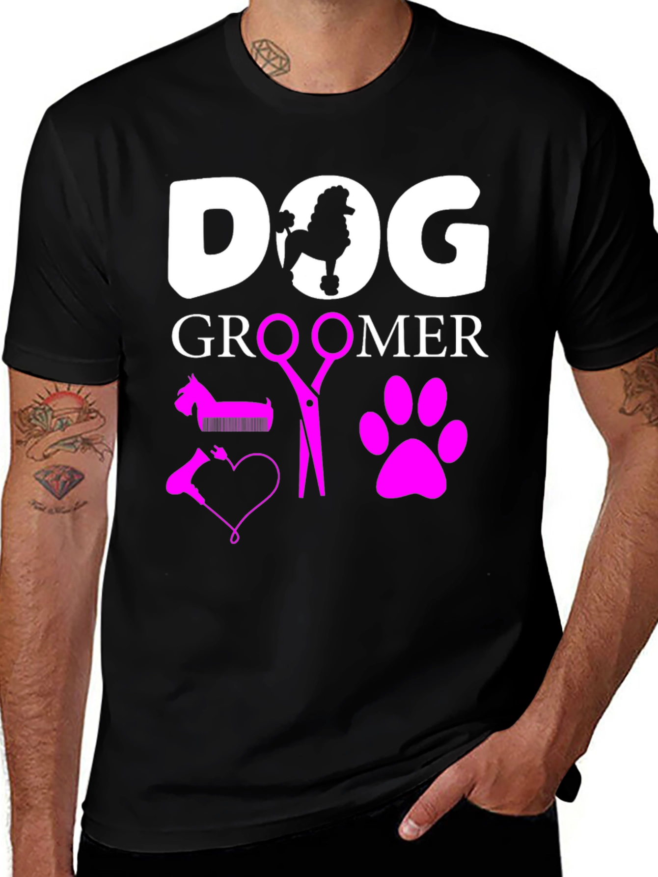 Dog Groomer Graphic Tee - Pet Lover Gift