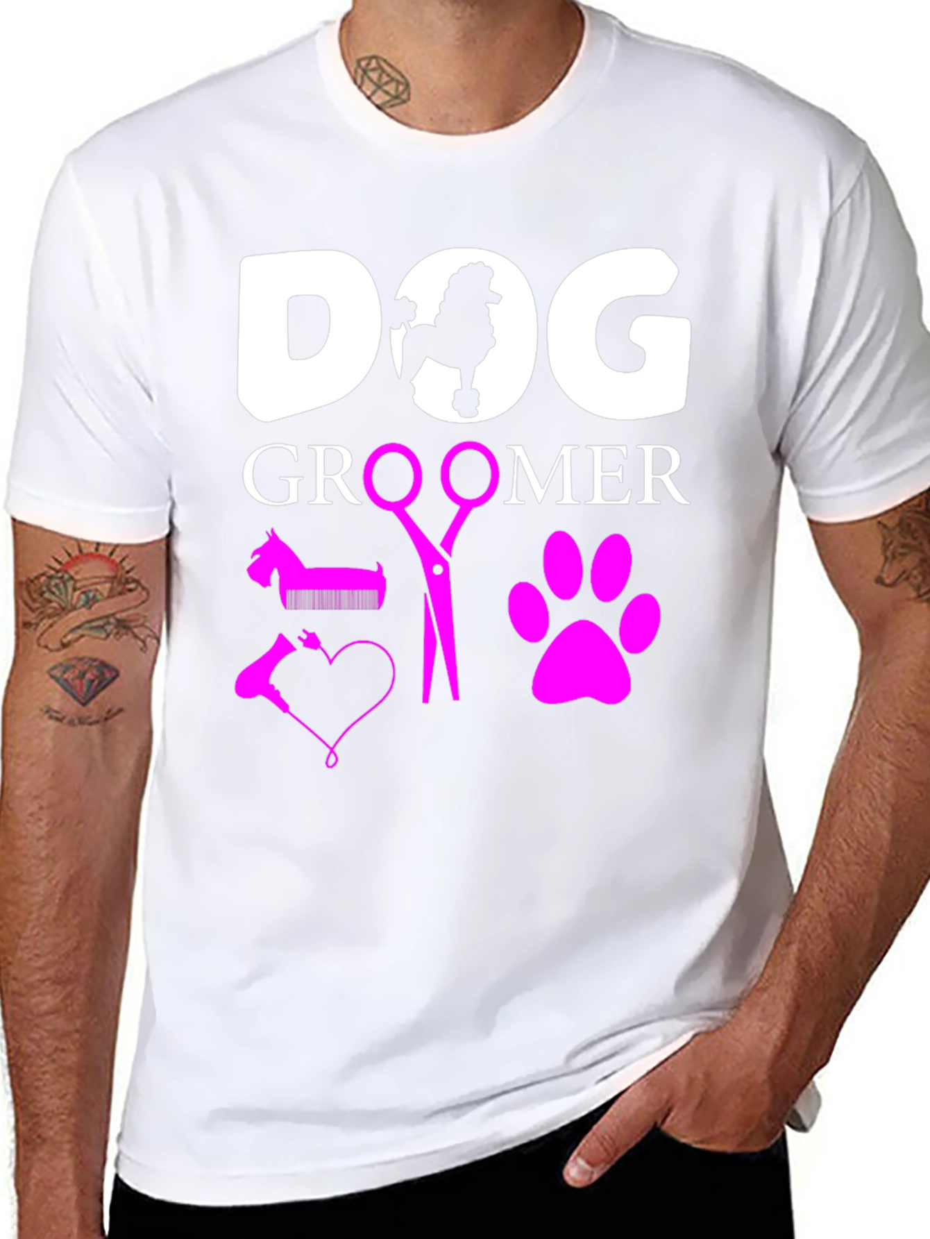 Dog Groomer Graphic Tee - Pet Lover Gift